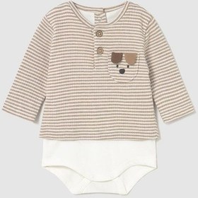 Resim Mayoral Newborn Erkek Bebek Cıtçıtlı Sweatshirt Krem Krem 