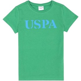 Resim U.S. Polo Assn. Çocuk Basic Bisiklet Yaka Tişört Yeşil 