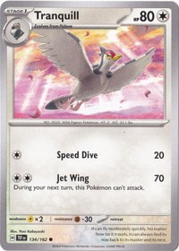 Resim Tranquill 134/162 - Temporal Forces - Pokemon Kartı Mint 