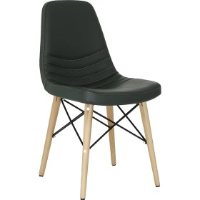 Resim Bluetick Rose Ahşap Deri Rahat Sandalye BLU1736 