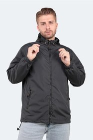 Resim Slazenger OFANS Yağmurluk Rüzgarlık Erkek Mont Koyu Gri 