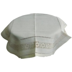 Resim Keten ,Ajurlu,Ara Dantelli ,Mutfak,Fiskos Masa Örtüsü 