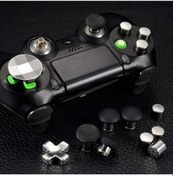 Resim Bosphorusboutique Tuşlar Taban Seti Set Ps5 Metal Manyetik Mantar Kafa Joystick İçin Gamepad Düğmeler Çapraz Aksesuar 8 Adet / Cc 