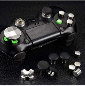 Resim Bosphorusboutique Tuşlar Taban Seti Set Ps5 Metal Manyetik Mantar Kafa Joystick İçin Gamepad Düğmeler Çapraz Aksesuar 8 Adet / Cc 