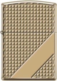 Resim Zippo Hatch Design Armor Case Gold Çakmak 