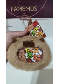 Resim Lüsk Kaliteli Caypara Peluş Cüzdan Anahtarlık 12 Cm 