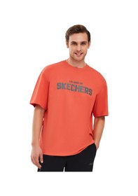 Resim Skechers Erkek Kırmızı T-shirt S241070-600 Kırmızı 