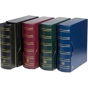 Resim Leuchtturm Varıo Klasik Geniş Kasetli Klasör (263X310X90MM) (Kağıt Para, Pul, Zarf ve Efemera Koleksiyonlarınız Için Idealdir), Siyah Kapak 
