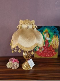 Resim Armubu - İki Adet Kadife Kaplı El Yapımı ABAJUR 