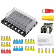 Resim Honmex 12 Yollu Sigorta Kutusu, Araç/marin Uygulamalar İçin Led Gösterge, Su Geçirmez Kapak, Pbt Malzeme, Atc/ato Sigorta Takımı 