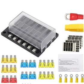 Resim Honmex 12 Yollu Sigorta Kutusu, Araç/marin Uygulamalar İçin Led Gösterge, Su Geçirmez Kapak, Pbt Malzeme, Atc/ato Sigorta Takımı 