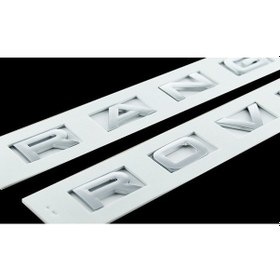 Resim Range Rover Vogue Kaput Ve Bagaj Yazısı Gri Renk (326412782) 