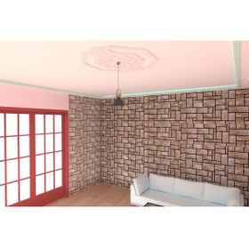 Resim MOTİFPİYER Motifpiyer Lamba Tavan Göbeği14-sekizgen-dis-citali 