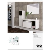 Resim Piazza 100 cm Banyo Dolabı Boy Dolabı Dahil 