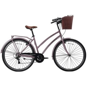 Resim Bisan Serenıty S Kadın Şehir Bisikleti 48cm V 28 Jant 7 Vites Pudra Pembe Siyah Pembe 