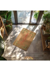 Resim Home Hoşgeldiniz Kelebek Dekoratif Çok Amaçlı Iç Ve Dış Kapı Paspası Ekru 