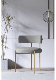 Resim Avvio Eliza Beyaz Ptt Ayak 80x160 Yemek Masası Mutfak Masası Masa Sandalye Takımı Kadife Kumaş Beyaz 