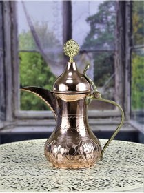 Resim Mırra Küçük Boy Bakır Arap Çaydanlık Sütlük 300 Ml Bakır 