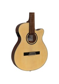 Resim Valler Vgx305 Naturel Cutaway İnce Kasa Perdesiz Elektro Gitar 