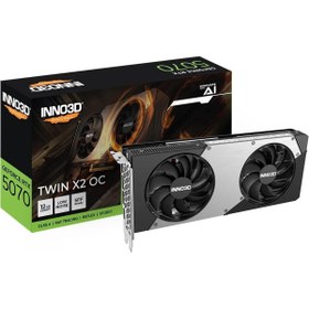 Resim INNO3D Geforce Rtx5070 Twin X2 Oc 12gb Gddr7 192 Bit Dlss 4 Ekran Kartı 