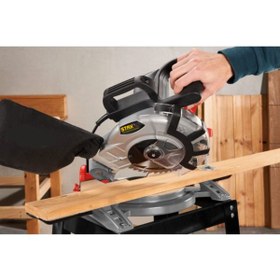 Resim STAXX POWER Hybrid Motor 210mm Açılı Kesme Ahşap Sunta Kesme Gönye Kesme Makinesi 1800 Watt + Eldiven Gözlük 