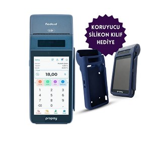 Resim Propay P1000-ECR Android Yazar Kasa Pos - Koruyucu Silikon Kılıf Hediye 
