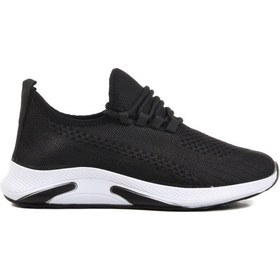 Resim Siyah Beyaz Triko Hafif Unisex Spor Ayakkabı Pına 101 G Siyah-beyaz Siyah - Beyaz 