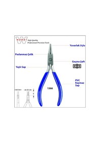Resim Weber 1366 Yuvarlak Uçlu Karga Burun 130 MM 
