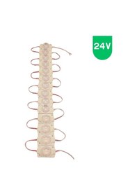 Resim 20 Adet 24 Volt 1.5 Watt Tek Lensli Beyaz 3030 Led Modül Ip65 
