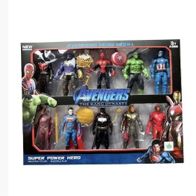 Resim 10 Parça Yenilmezler Avangers Süper Kahramanlar Özel Set Marvel Avengers 