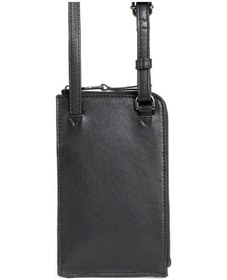 Resim Berliner Bags Kim Deri Cep Telefonu Çantası, Küçük Crossbody, Unisex, Cüzdanlı Omuz Çantası Siyah 