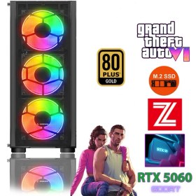 Resim Zeiron GTA-VI X5 Ryzen 5 7500F DDR5 32GB 5600MHZ Ram 1tb M.2 Nvme SSD 8gb GDDR7 RTX5060 Ekran Kartı Premium Masaüstü Bilgisayar 