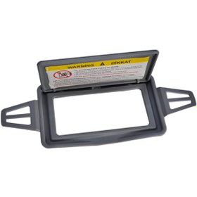 Resim ALPHA AUTO PART Mercedes E Class W211 2003-2009 Için Güneşlik Ayna Kapağı Gri Ren 