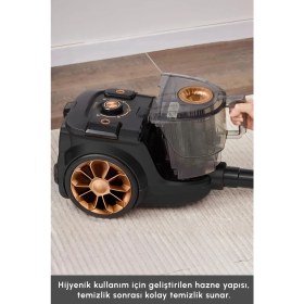 Resim Karaca Vantuz High Force F2 Süpürge Toz Torbasız 0,2 L Kapasiteyle Güçlü Emiş Teknolojisi 