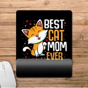 Resim Pixxa Best Cat Mom Ever Bilek Destekli Mousepad Model - 3 