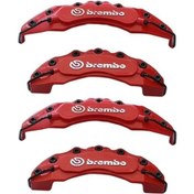 Resim Brembo Kırmızı Renk Kaliper Kapağı 4lü Yağ Hortumlu 