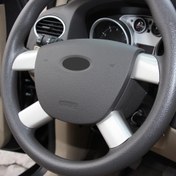 Resim Ford Focus 2 MK2 2005 - 2013 Aksesuarları için 4 Adet Paslanmaz Çelik Direksiyon Süsleme Kapak Çerçevesi 