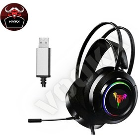 Resim VOOKA Togo 7.1 A Rgb Profesyonel Gaming Mikrofonlu Gamer Oyuncu Kulaklığı Pc Ps Xbox Işıklı Rengarenk 