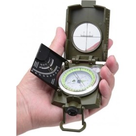 Resim Prizmatik Suya Dayanıklı Işıltılı Pusula Ile Kılıfı Askeri Ordu Kamp Yürüyüş Seyahat Için Jeoloji Pusula 