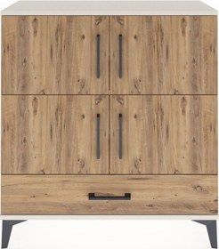 Resim Arges Şifonyer 4 Raflı Tek Çekmeceli 4 Kapaklı 88x30x96 Aytaş... Aytaşı 