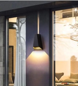 Resim 2 x 3w Led Su Geçirmez Modern Dış ve İç Mekan Aplik Malta Ip44 Ay Siyah 