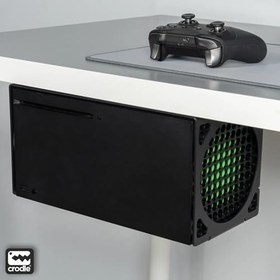 Resim Xbox Series X Için Duvar ve Masa Altı Montaj Standı Yerden Tasarruf Sağlar Rahat Hava Akışı 