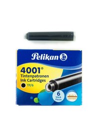 Resim Pelikan 4001 Siyah Dolmakalem Kartuşu Küçük Boy 6'lı Paket 
