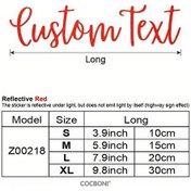 Resim Gaojunshop01 Cocbonı Özel Yazı Tipi Yansımalı Çıkartma 1 Veya 3 Parça Dayanıklı Kırmızı Reflektif 