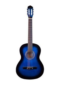 Resim Eğitimlik Öğrenci için Klasik Gitar Tam Boy 4/4 Mavi 