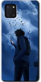 Resim MRCİLETİSİMmrc-174925 Sonbahar Yalnızlığı Kılıf Kapak Hayalet Ekran Yandan Gözükmez Samsung Galaxy A81 ile uyumlu 