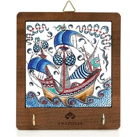 Resim Anadoliamağazacılık Çini Serisi Kalyon 2 Seramik Dekoratif Askılık Diğer 