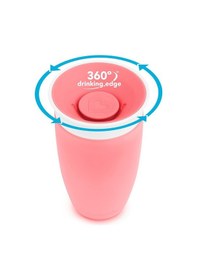 Resim Munchkin Mucize 360 Alıştırma Bardağı, 12 Ay+, 296 ML Pembe 