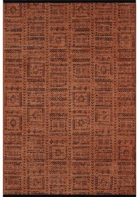 Resim Gaia Kiremit Halı Yıkanabilir Kaymaz Taban Şönil Kilim Dokuma Pamuk Taban Kilim 10320 Kiremit 