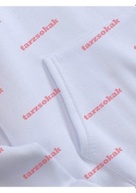 Resim Los Angeles Mektup Baskılı Kapüşonlu Üstler Erkek Polar Sokak Modası Sweatshirtleri Sonbahar Beyaz 